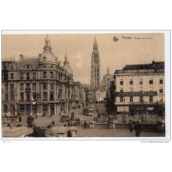 Tarjeta postal de belgica anvers  canal sucre
