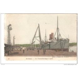 Tarjeta postal de barco bourdeaux