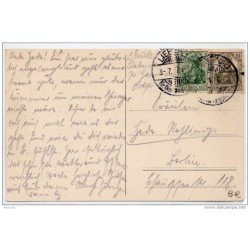 Tarjeta postal de alemania circulada