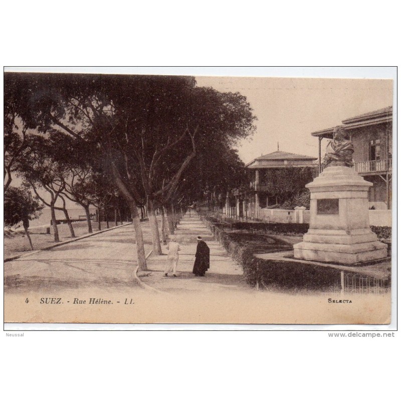 Tarjeta postal de canal de suez rue helene Tarjeta postal de canal de suez rue helene