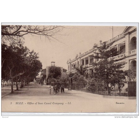 Tarjeta postal de canal de suez company