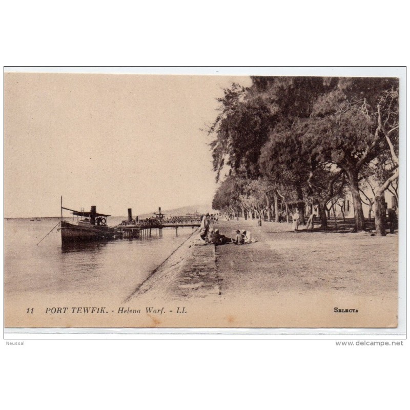 Tarjeta postal de egipto port tewfik Tarjeta postal de egipto port tewfik