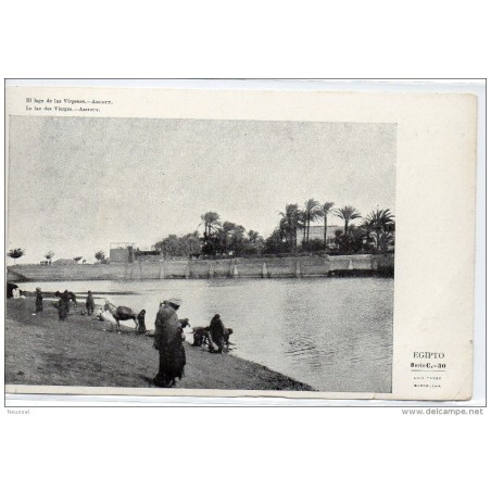 Tarjeta postal de egipto el lago de las virgenes