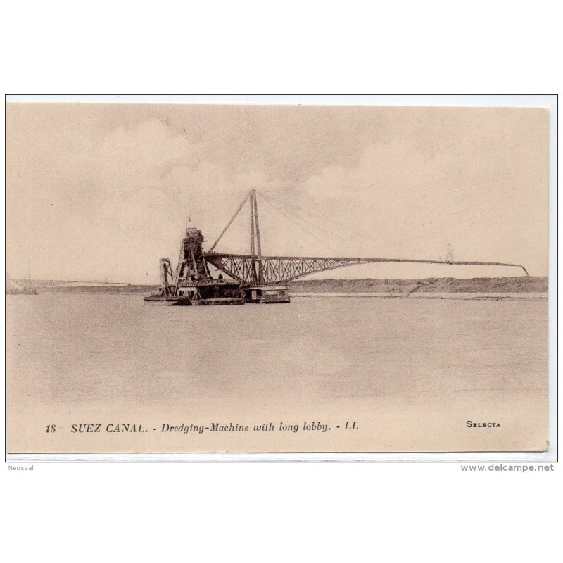 Tarjeta postal de egipto canal suez 1 Tarjeta postal de egipto canal suez 1
