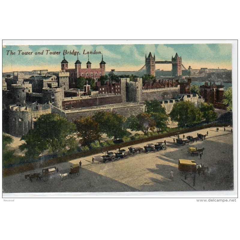 Tarjeta postal de inglaterra the tower and tower bridge Tarjeta postal de inglaterra the tower and tower bridge