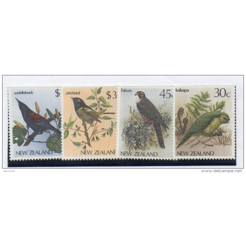 Serie 9247 pajaros new zeland Serie 9247 pajaros new zeland