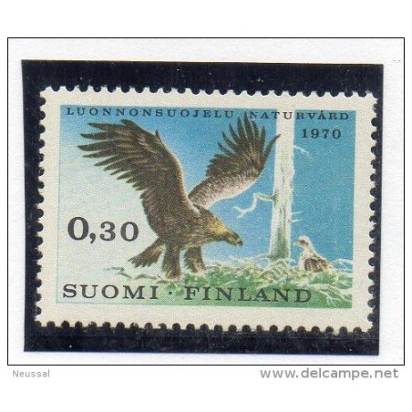 Sello  633 pajaros  Finlandia