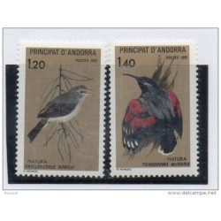 Serie 2945  pajaros  Andorra