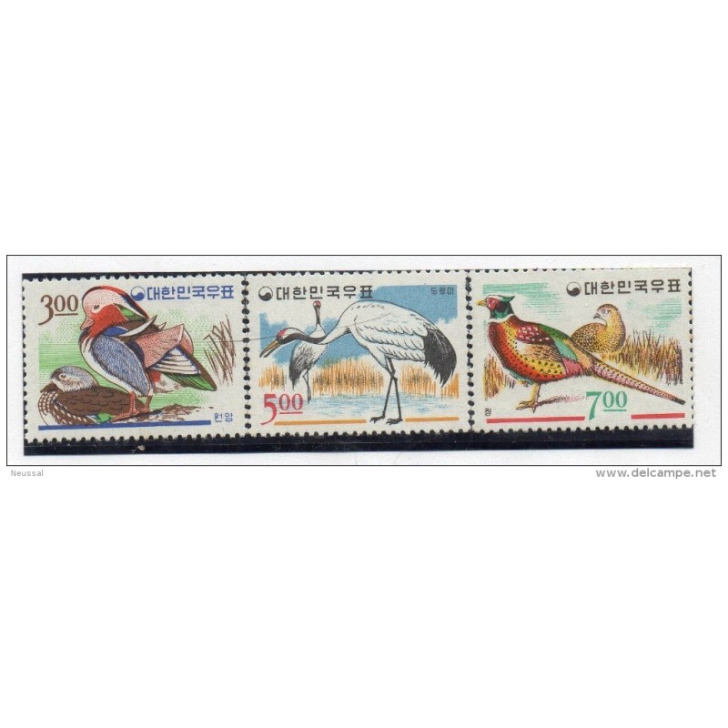 Serie 40406 pajaros corea del sur Serie 40406 pajaros corea del sur