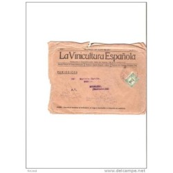 Carta con  publicidad vinicultura