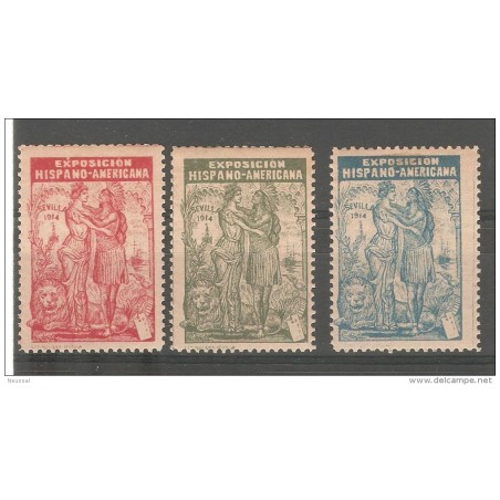 3 viñetas exposicion hispanoamericana