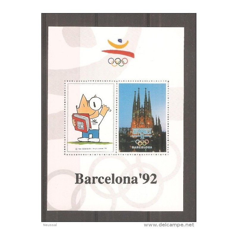 Hojita viñeta Barcelona 92 Hojita viñeta Barcelona 92