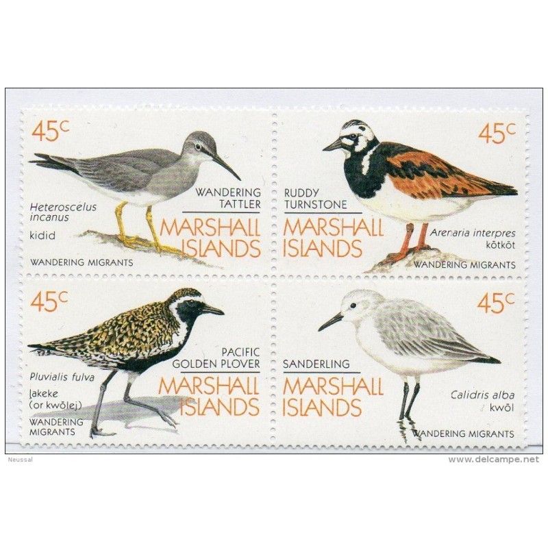 Serie n 22932 Pajaros Marshall island Serie n 22932 Pajaros Marshall island