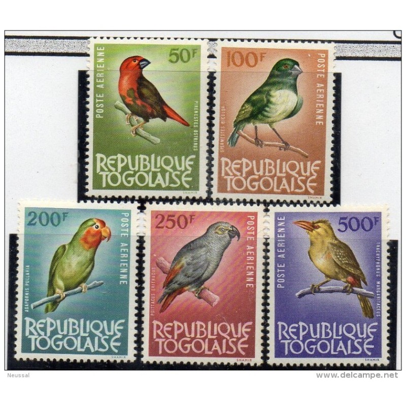 Serie n A3942 Pajaros Togo Serie n A3942 Pajaros Togo