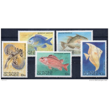 Serie 66670 incompleta   Peces  Guinee
