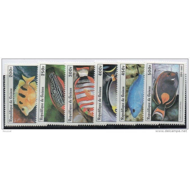 Serie n 11238 Peces Guinee Serie n 11238 Peces Guinee