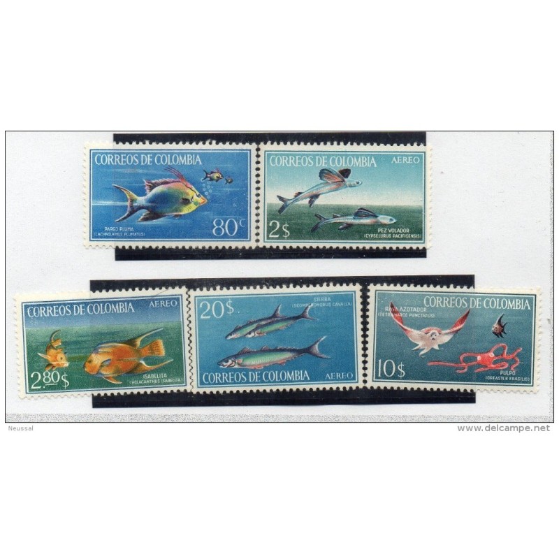 Serie n 62021 A4624 Peces Colombia Serie n 62021 A4624 Peces Colombia