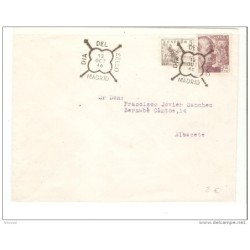 Carta de españa matasello  madrid 1946