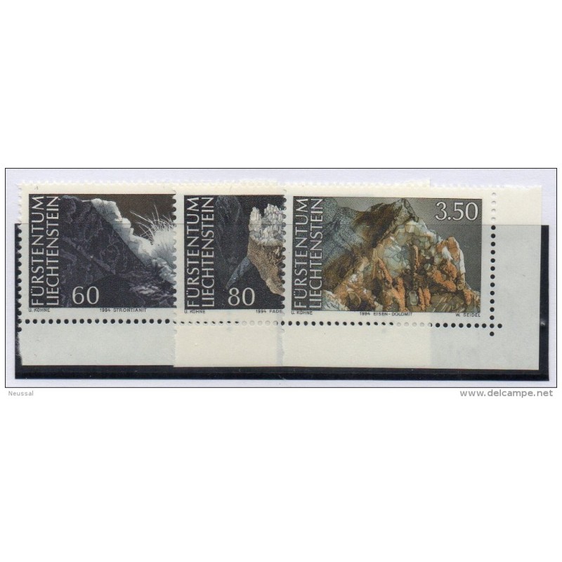 Serie n 103436 Minerales Liechtestein Serie n 103436 Minerales Liechtestein