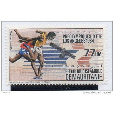 Sello  n A216  Deportes Mauritanie