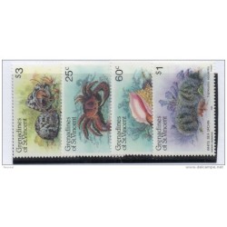 Serie n 3747   Conchas grenadines of St vincent