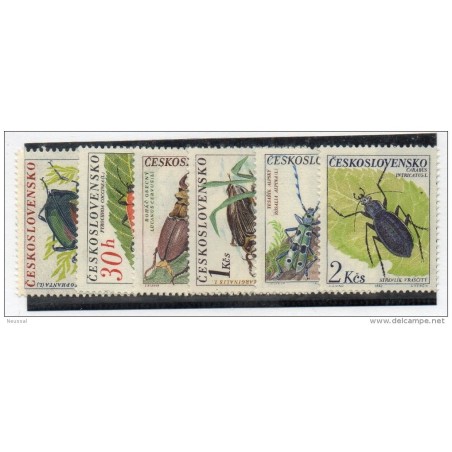 Serie  n 124550  insectos Tchecoslovaquia