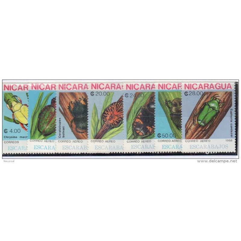 Serie n 1512 A125863 Insectos Nicaragua Serie n 1512 A125863 Insectos Nicaragua