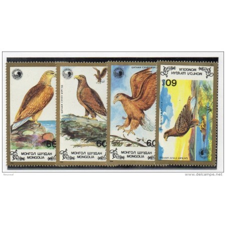 Serie n 16047  Pajaros Mongolia