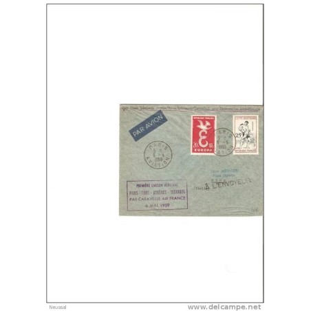 Primer vuelo parisroma atenas istanbul 1959