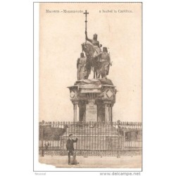 Tarjeta postal  monumento a isabel la catolica