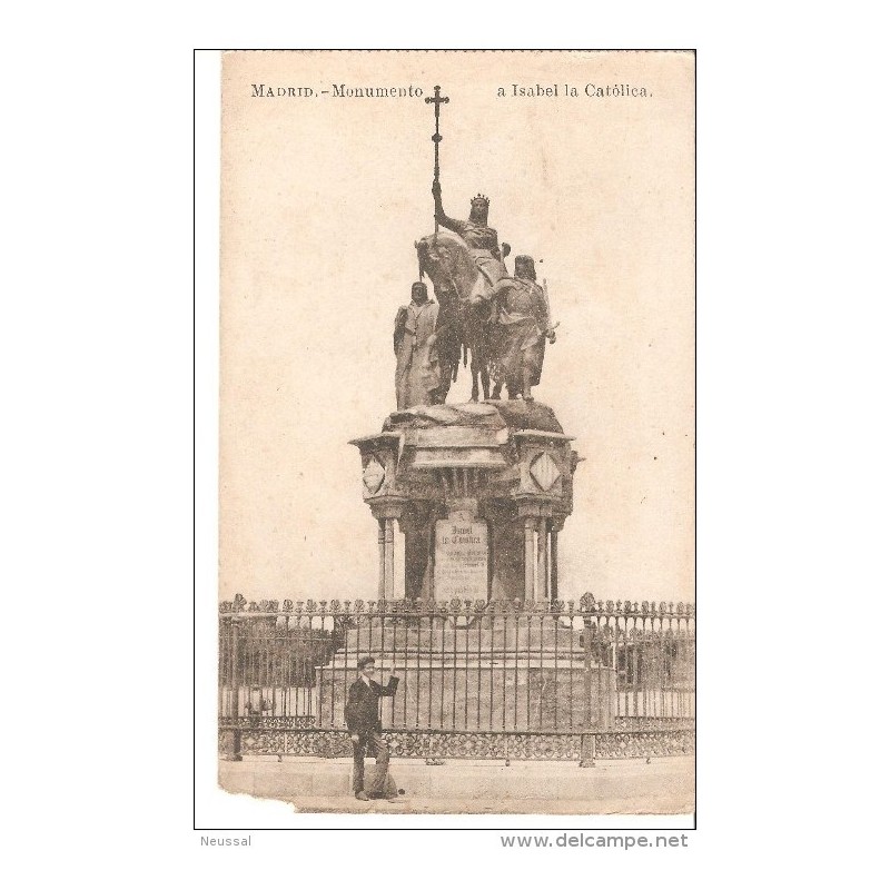 Tarjeta postal monumento a isabel la catolica Tarjeta postal monumento a isabel la catolica