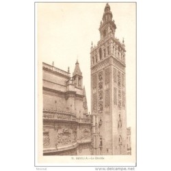 Tarjeta postal circulada 1946  la giralda sevilla
