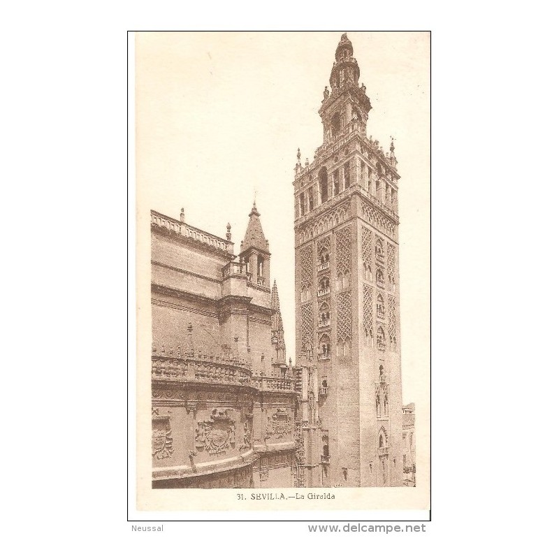 Tarjeta postal circulada 1946 la giralda sevilla Tarjeta postal circulada 1946 la giralda sevilla