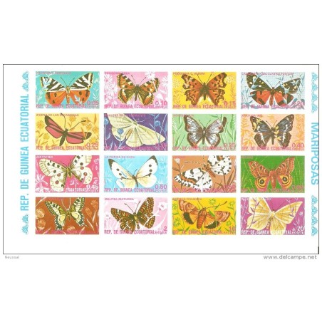 Hb sin dentar de mariposas guinea ecuatorial