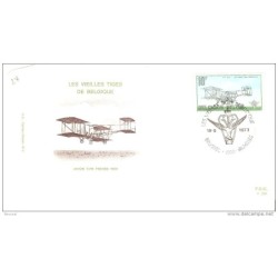 Sobres  primer dia de belgica de 1973 avion