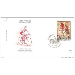 Sobres  primer dia de belgica de 1973 ciclismo
