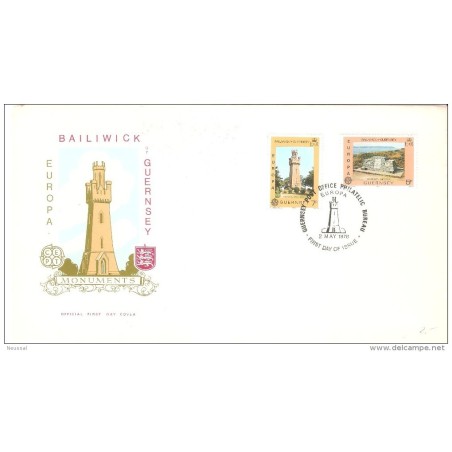 Sobre de tema europa guernsey de 1978
