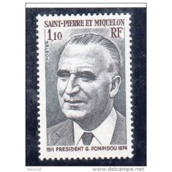 Sello n 448 saint pierre et miquelon presidentes