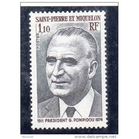 Sello n 448 saint pierre et miquelon presidentes