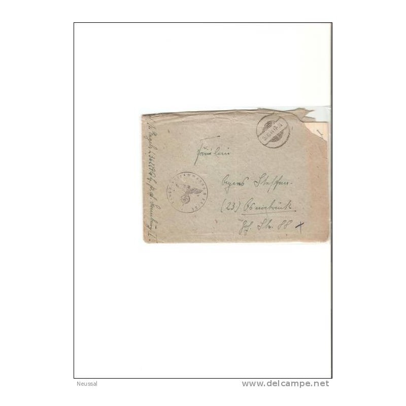 Carta de 1944 con cuño de aguila Carta de 1944 con cuño de aguila
