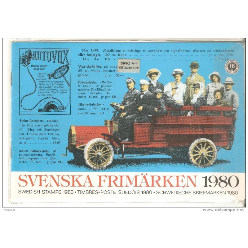 Año completo de Suecia de 1980 falta n 1087 Año completo de Suecia de 1980 falta n 1087