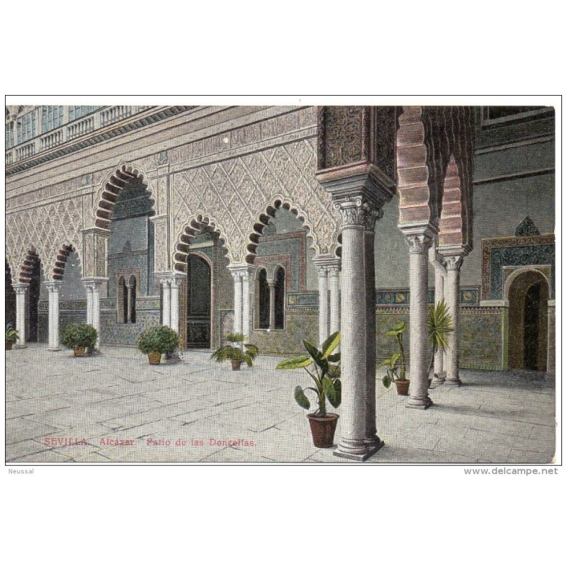 Tarjeta postal sevilla alcazar Tarjeta postal sevilla alcazar