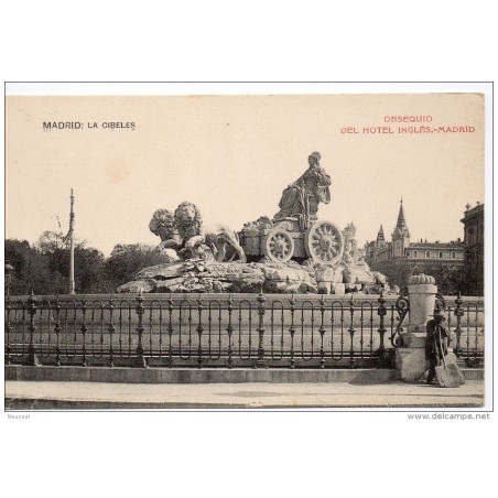 Tarjeta postal   madrid  cibeles
