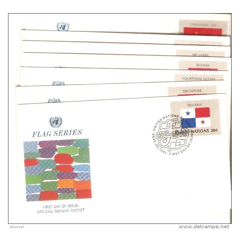 16 sobres de banderas naciones unidas completa 16 sobres de banderas naciones unidas completa