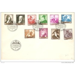 Carta de 1958 serie completa de pintura