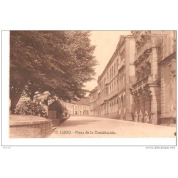Tarjeta postal  de lugo plaza de la constitucion