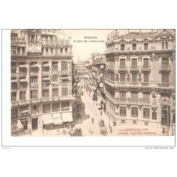 Tarjeta postal  de madrid plaza de canalejas