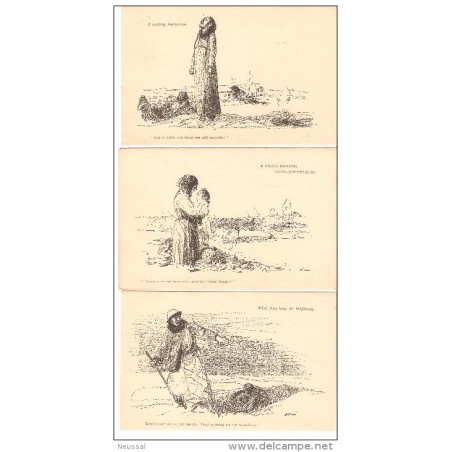 Juego de 12 tarjetas postales de francia