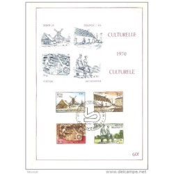 Tarjeta de belgica de 1970 cultura