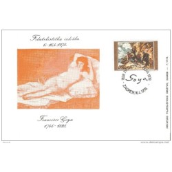 Tarjeta de yugoslavia goya 1978
